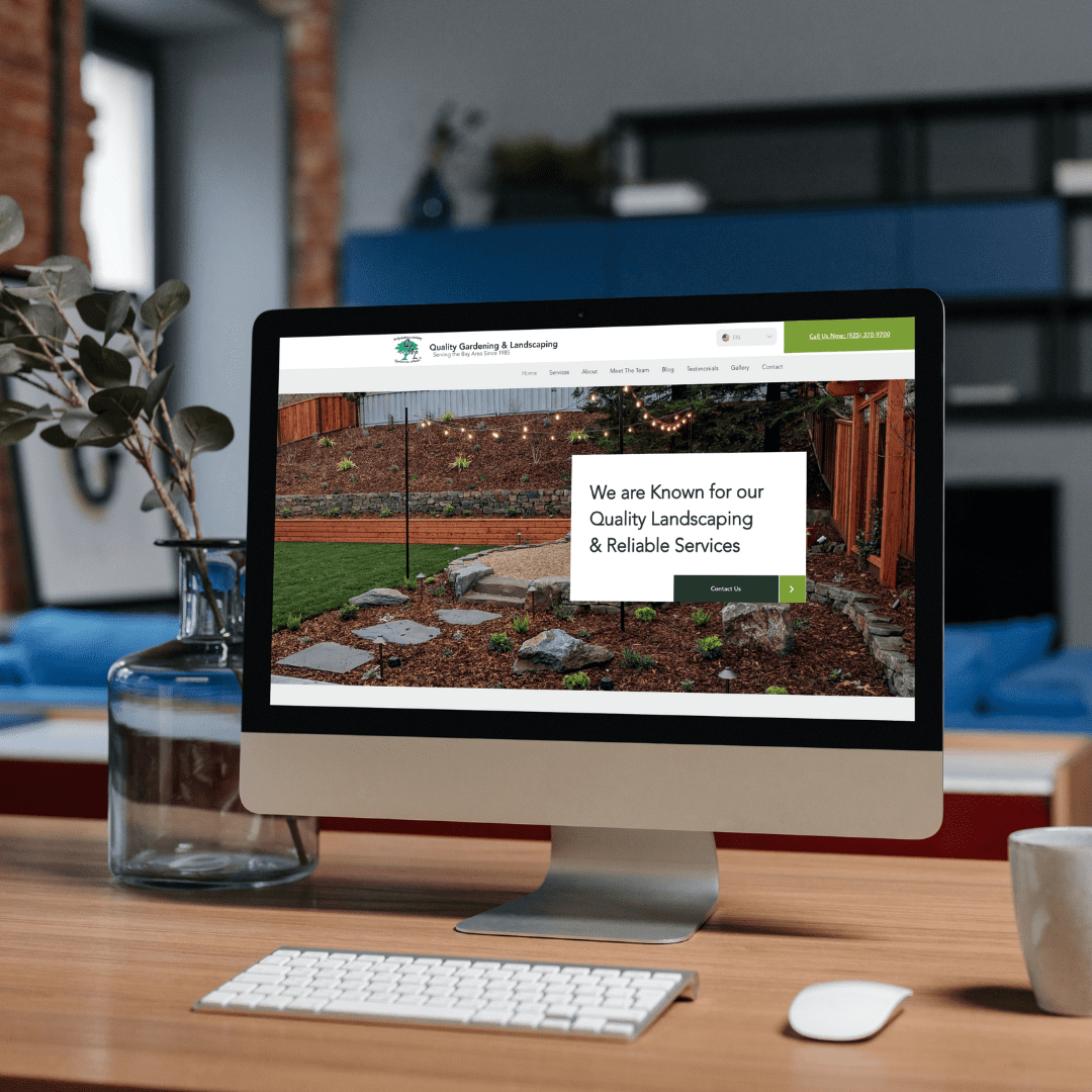 Portfolio of digital marketing solutions for Quality Gardening & Landscaping