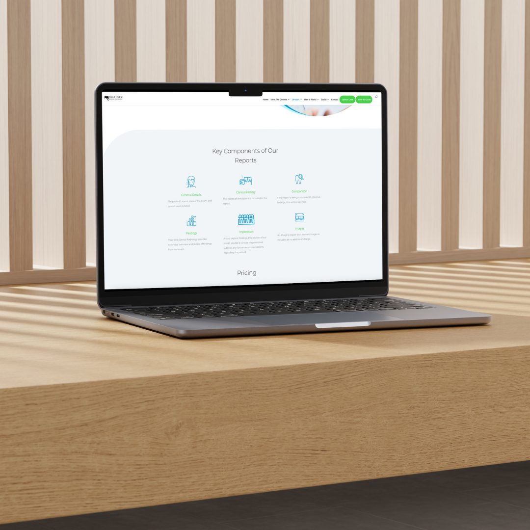 SEO Optimized Website for True View Dental Radiology